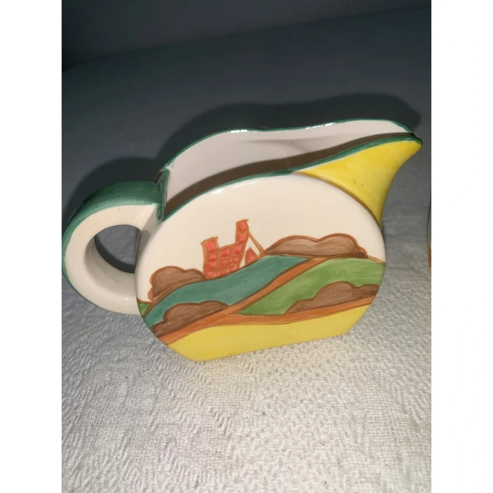 Clarice Cliff Metropolitan Museum of Art MMA Art Deco Creamer Sugar Bowl Set